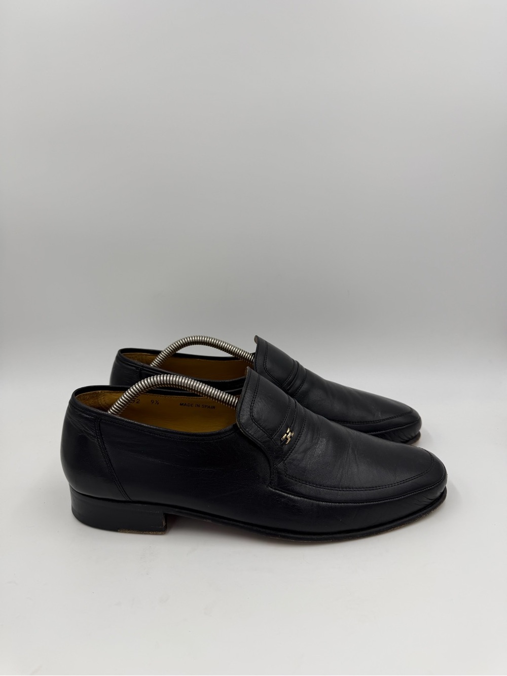 Magnanni Moc Toe Leather Penny Loafers Black Men’s Size 9.5 US Style 6492